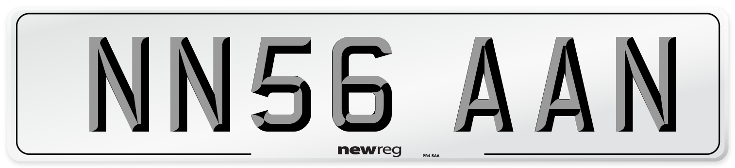 NN56 AAN Number Plate from New Reg